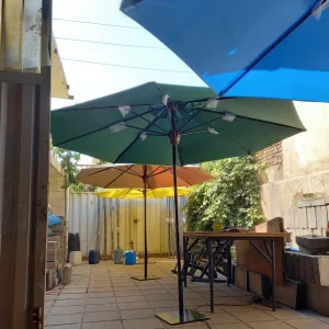 چتر پایه وسط باغی هشت ضلعی قطر 4 متر